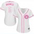 Houston Astros #5 Jeff Bagwell White/Pink Fashion Womens Stitched MLB Jersey