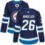 Adidas Winnipeg Jets #26 Blake Wheeler Navy Blue Home Authentic Womens Stitched NHL Jersey