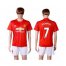 Manchester United #7 Memphis Red Home Soccer Club Jersey