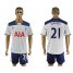 Tottenham Hotspur #21 Chadli White Home Soccer Club Jersey