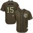 Minnesota Twins #15 Jason Castro Green Salute to Service Stitched Youth MLB Jersey