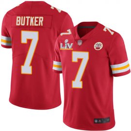 Nike Kansas City Chiefs #7 Harrison Butker Red Team Color Youth Super Bowl LV Bound Stitched NFL Vapor Untouchable Limited Jersey