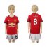 Manchester United #8 Mata Home Kid Soccer Club Jersey