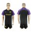 Manchester City Blank Black Goalkeeper Soccer Club Jersey