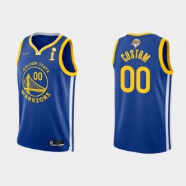 Golden State Warriors Custom Mens Nike Black 2021-22 NBA Finals Champions Swingman Jersey