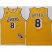 Los Angeles Lakers #8 Kobe Bryant Gold Throwback Stitched NBA Jersey