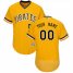 Pittsburgh Pirates Majestic Alternate Flex Base Authentic Collection Custom Jersey Gold
