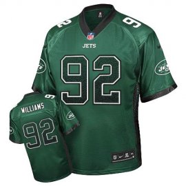 Nike New York Jets #92 Leonard Williams Green Team Color Mens Stitched NFL Elite Drift Fashion Jersey