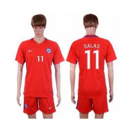 Chile #11 Salas Home Soccer Country Jersey