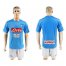 Naples Blank Blue Home Soccer Club Jersey