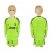 Juventus Blank Shiny Green Goalkeeper Long Sleeves Kid Soccer Club Jersey