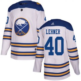 Adidas Buffalo Sabres #40 Robin Lehner White Authentic 2018 Winter Classic Stitched NHL Jersey