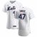 New York Mets #47 Chasen Shreve Mens Nike White Home 2020 Authentic Player MLB Jersey