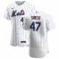 New York Mets #47 Chasen Shreve Mens Nike White Home 2020 Authentic Player MLB Jersey