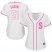 Seattle Mariners #51 Ichiro Suzuki White/Pink Fashion Womens Stitched MLB Jersey