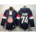 Team USA Olympics #74 T. J. Oshie Navy Blue Sawyer Hooded Sweatshirt Stitched NHL Jersey