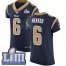 Nike Los Angeles Rams #6 Johnny Hekker Navy Blue Team Color Super Bowl LIII Bound Mens Stitched NFL Vapor Untouchable Elite Jersey