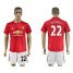 Manchester United #22 Powell Red Home Soccer Club Jersey