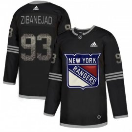 Adidas New York Rangers #93 Mika Zibanejad Black Authentic Classic Stitched NHL Jersey