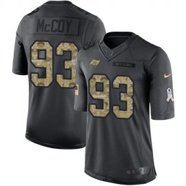 Nike Tampa Bay Buccaneers #93 Gerald McCoy Black Mens Stitched NFL Limited 2016 Salute to Service Jersey