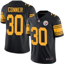 Nike Pittsburgh Steelers #30 James Conner Black Mens Stitched NFL Limited Rush Jersey