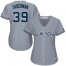 New York Yankees #39 Mike Tauchman Grey Road Womens Stitched MLB Jersey