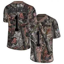 Nike Miami Dolphins #1 Tua Tagovailoa Camo Youth Stitched NFL Limited Rush Realtree Jersey