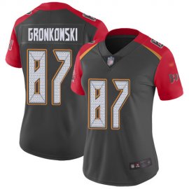 Nike Tampa Bay Buccaneers #87 Rob Gronkowski Gray Womens Stitched NFL Limited Inverted Legend Jersey