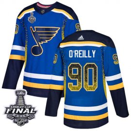 Adidas St. Louis Blues #90 Ryan OReilly Blue Home Authentic Drift Fashion 2019 Stanley Cup Final Stitched NHL Jersey