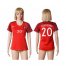 Womens Portugal #20 Quaresma Home Soccer Country Jersey