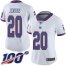 Nike New York Giants #20 Janoris Jenkins White Womens Stitched NFL Limited Rush 100th Season Jersey