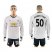 Manchester United #50 Johnstone Sec Away Long Sleeves Soccer Club Jersey