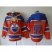 Edmonton Oilers #97 Connor McDavid Orange Sawyer Hooded Sweatshirt Stitched NHL Jersey