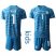 Germany #1 Neuer Blue Goalkeeper Kid Soccer Country Jersey
