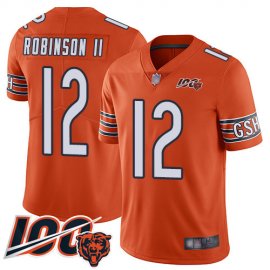 Nike Chicago Bears #12 Allen Robinson II Orange Mens Stitched NFL Limited Rush 100th Season Jersey