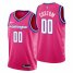 Nike Wizards Custom Mens 2022-23 City Edition NBA Jersey – Cherry Blossom Pink