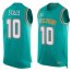 Nike Miami Dolphins #10 Kenny Stills Aqua Green Team Color Mens Stitched NFL Limited Tank Top Jersey