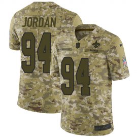 Nike New Orleans Saints #94 Cameron Jordan Camo Mens Stitched NFL Limited 2018 Salute To Service Jersey
