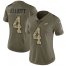 Nike Philadelphia Eagles #4 Jake Elliott Olive/Camo Womens Stitched NFL Limited 2017 Salute to Service Jersey