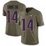 Nike New England Patriots #14 Mohamed Sanu Sr Navy Blue Team Color Mens Stitched NFL Limited Rush Tank Top Jersey