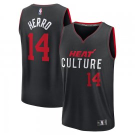 Tyler Herro Miami Heat Fanatics Branded Youth 2023/24 Fast Break Jersey – Black – City Edition