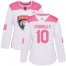 Adidas Florida Panthers #10 Brett Connolly White/Pink Authentic Fashion Womens Stitched NHL Jersey