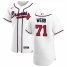 Atlanta Braves #71 Jacob Webb Mens Nike White Home 2020 Authentic Player MLB Jersey