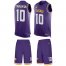 Nike Minnesota Vikings #10 Fran Tarkenton Purple Team Color Mens Stitched NFL Limited Tank Top Suit Jersey