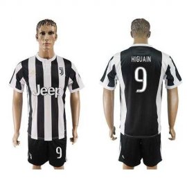 Juventus #9 Higuain Home Soccer Club Jersey