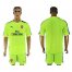 Arsenal Blank Shiny Green Goalkeeper Soccer Club Jersey