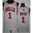 Chicago Bulls 1 Derrick Rose White Revolution 30 NBA Jerseys Cheap