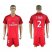 Paris Saint-Germain #2 T.Silva Red Soccer Club Jersey
