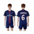 Paris Saint-Germain #6 Verratti Home Soccer Club Jersey