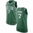 Mens Nike Boston Celtics #7 Jaylen Brown Green NBA Authentic Icon Edition Jersey